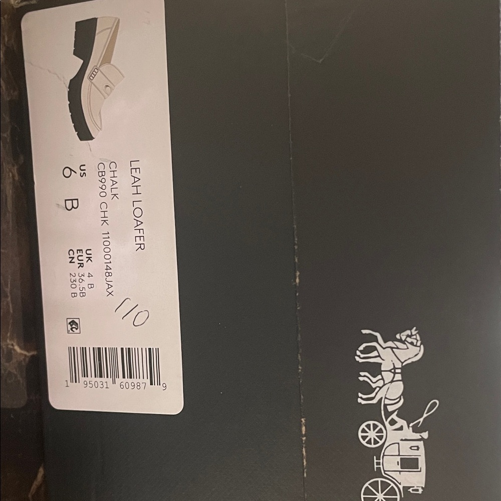Coach Off-White Leather Loafers - Picture 8 of 8